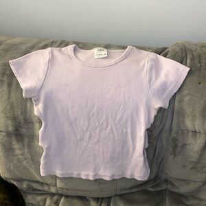 Light purple crop top